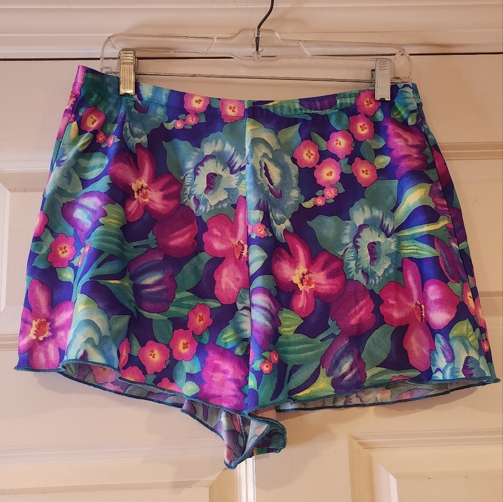 Jantzen Classics vintage 80s colorful floral high waist swim bottoms